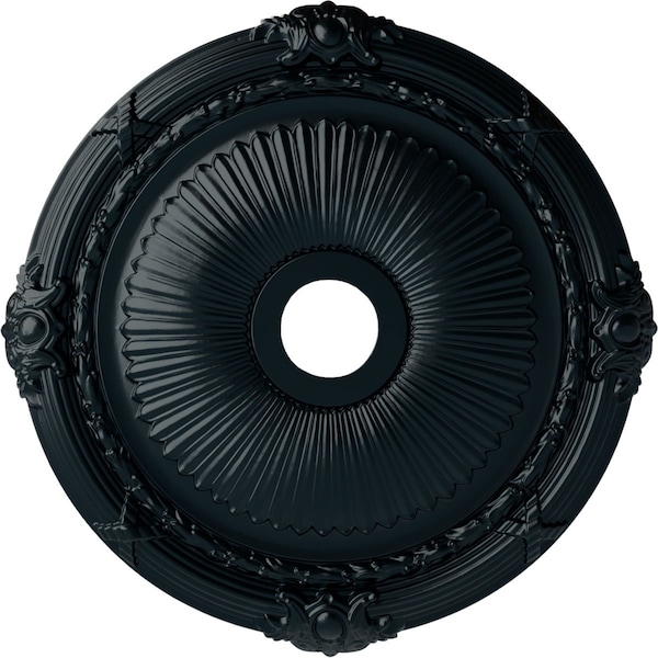 Ekena Millwork Heaton Ceiling Medallion (Fits Canopies up to 6 1/2"), 27 1/2"OD x 3 7/8"ID x 2 1/4"P, Night Shade CM27HENSF - main